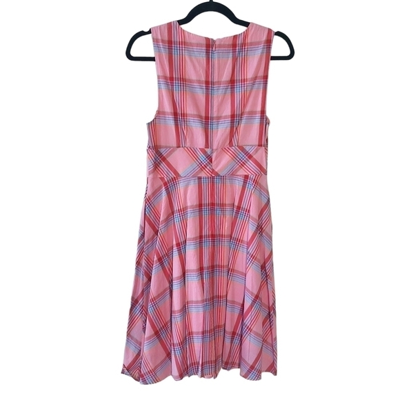 NWOT TRISTAN PINK PLAID DRESS size 4 - Picture 2 of 4